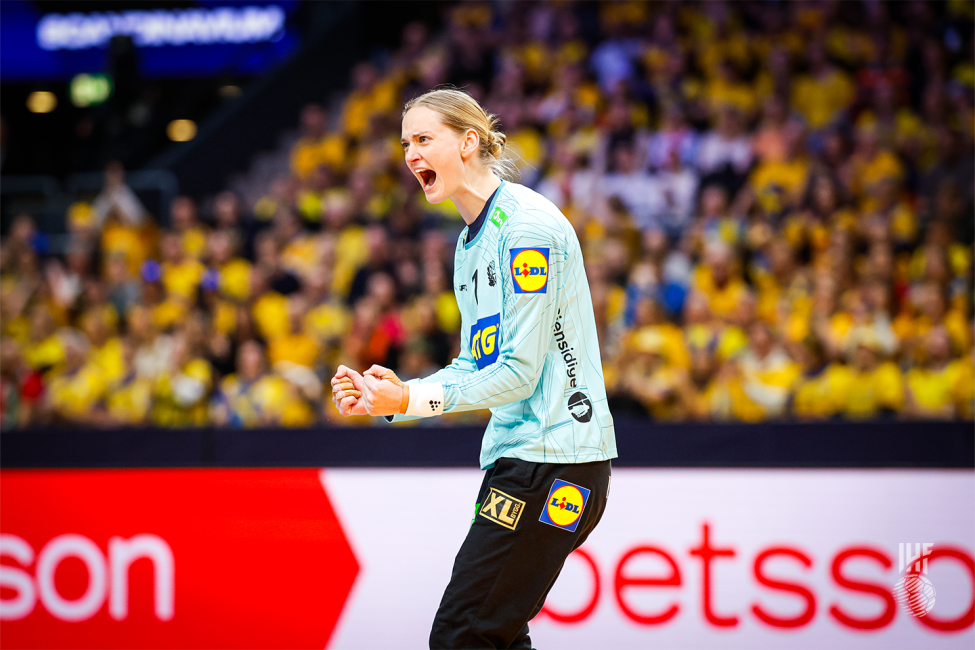 Sweden player celebrating