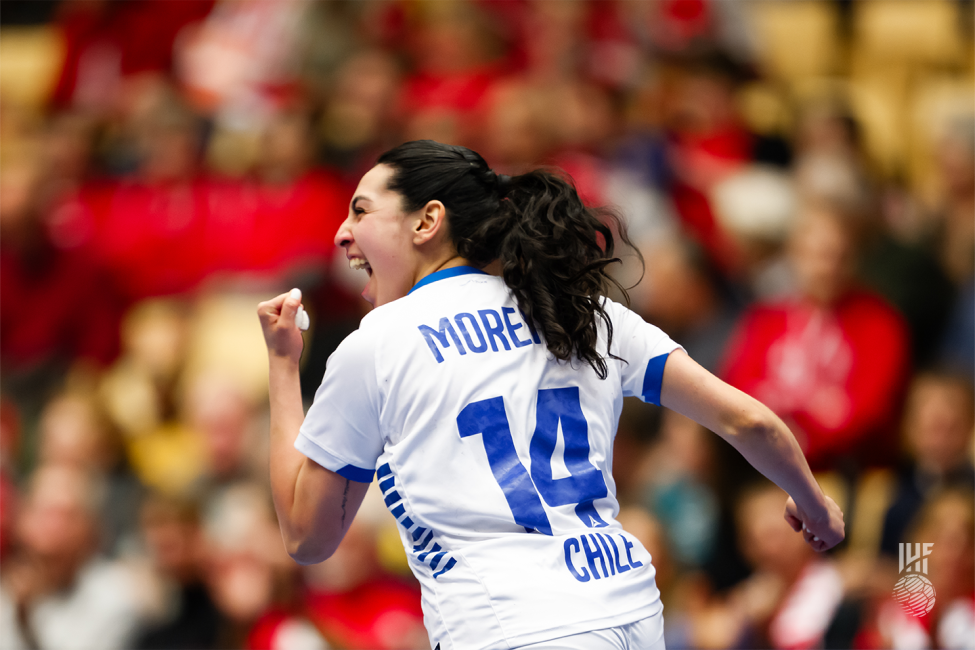 Chile player celebrating