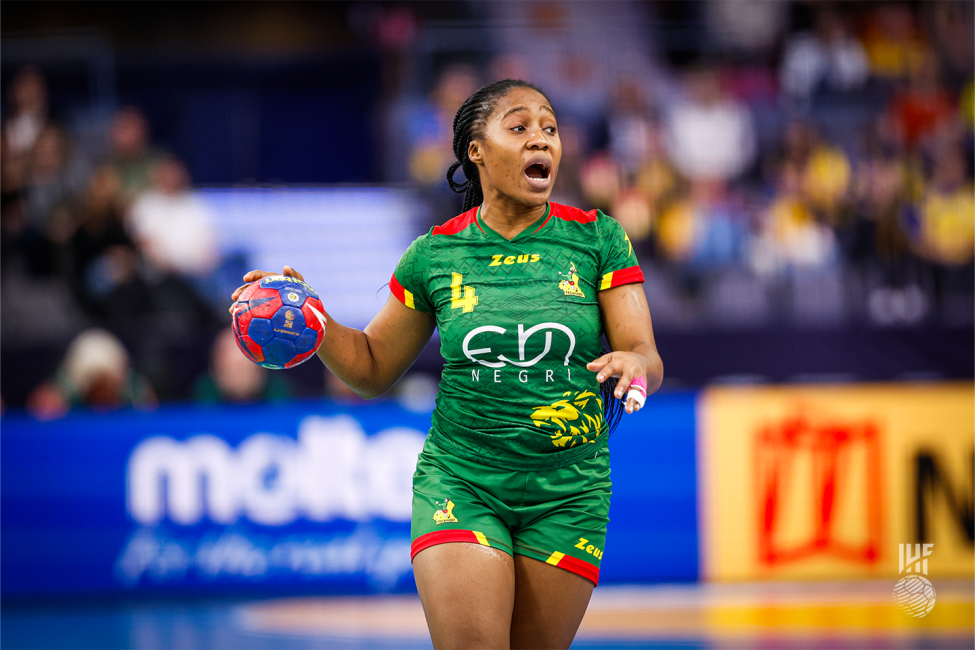 Cameroon player with the ball