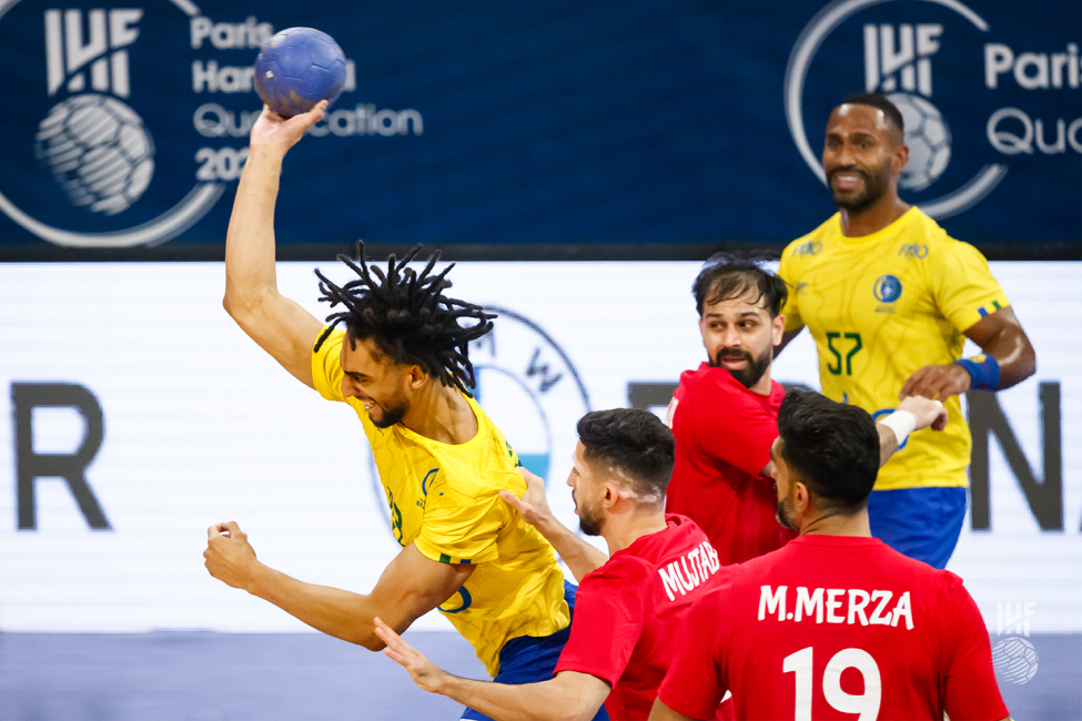 Brazil player shooting