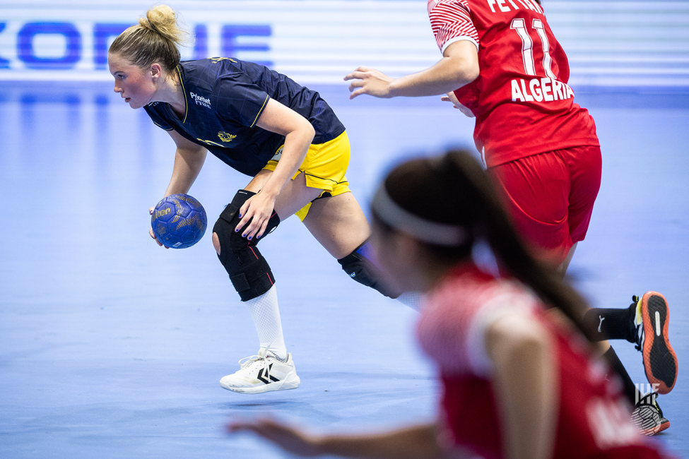 Sweden player attakcing