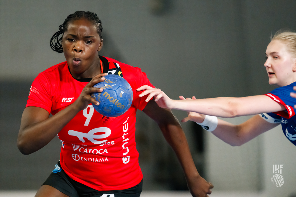 Angola player attacking