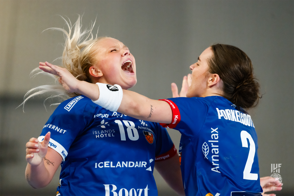 Iceland players celbrating