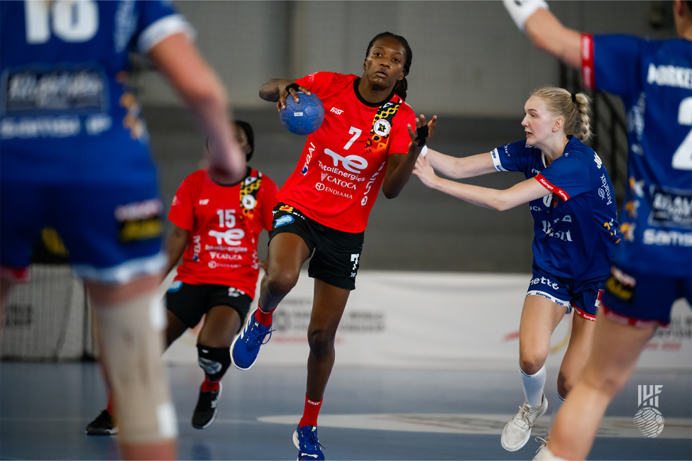 Angola player attacking