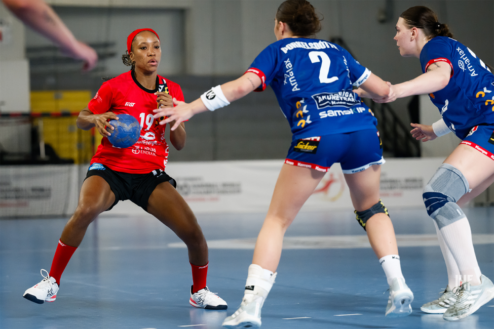Angola player attacking
