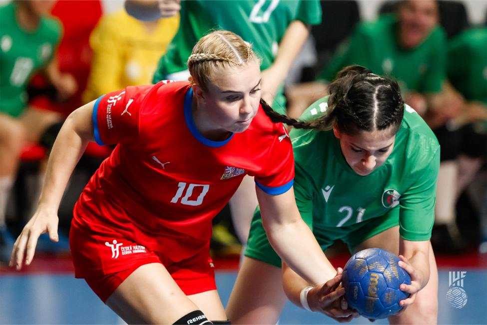 Czechia player stealing the ball