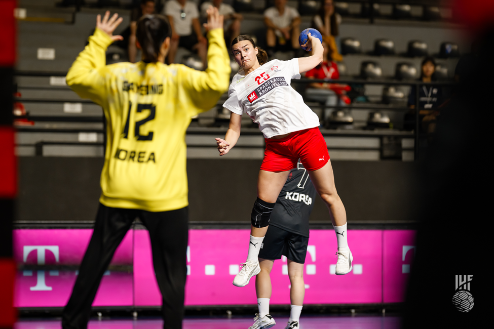 Denmark player shooting