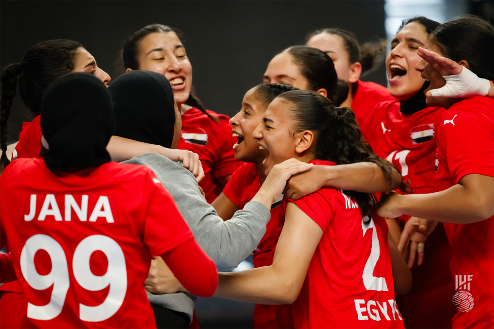 Egypt players celebrating
