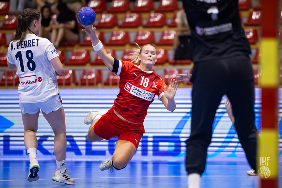 Denmark player shooting