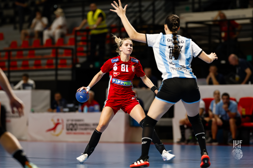 Hungary player attacking