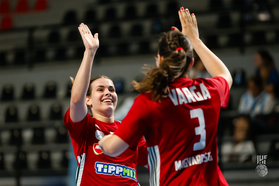 Hungary players celebrating
