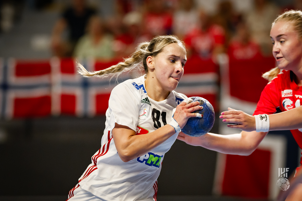 Hungary player attacking
