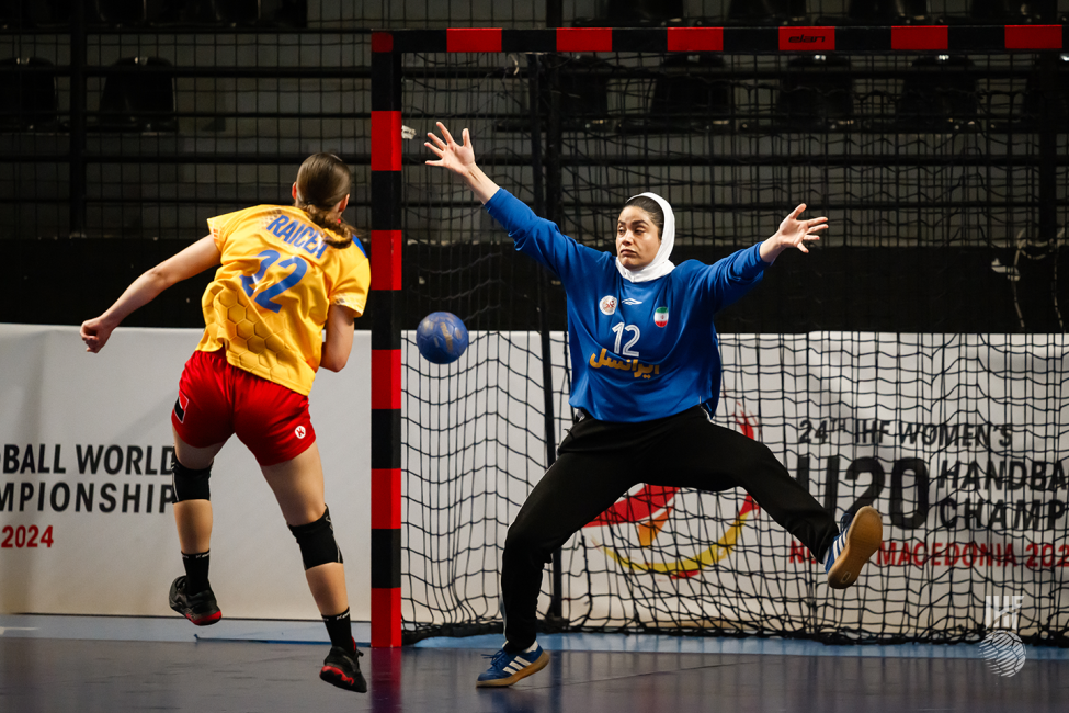 Romania player shooting