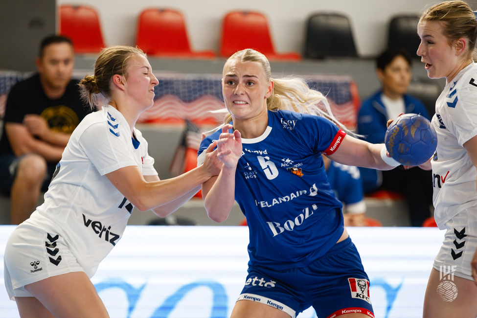 Iceland player attacking