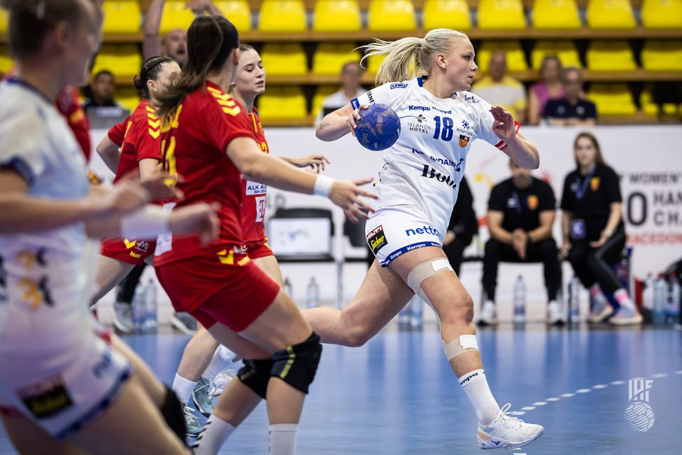 Iceland player attacking