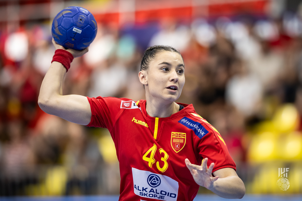 North Macedonia player shooting