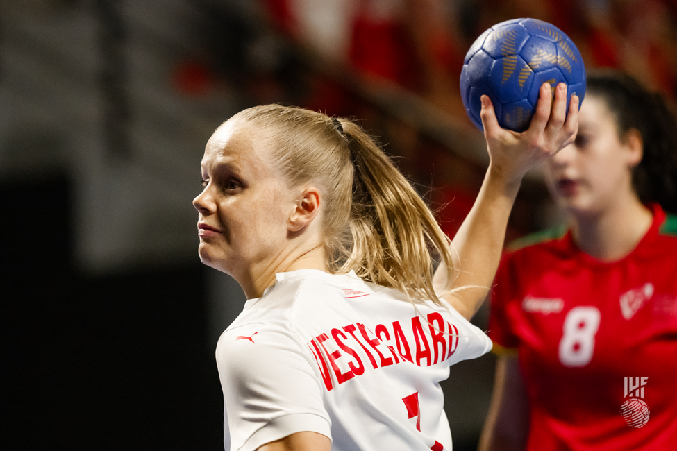 Denmark player shooting