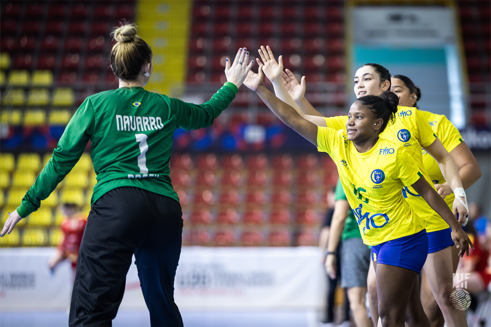 Brazil players celebrating