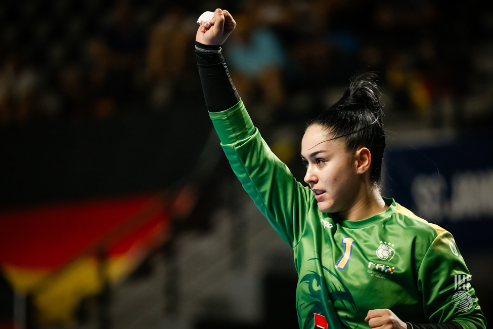 Romania goalkeeper celebrating