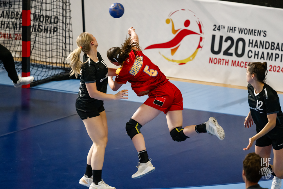 Romania player shooting