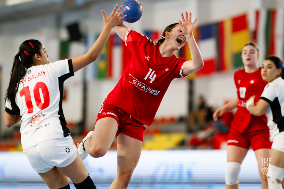 Switzerland player attacking