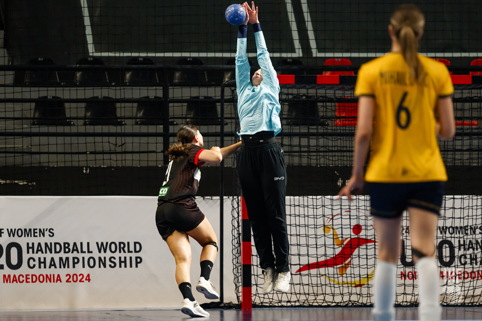 Sweden goalkeeper saving