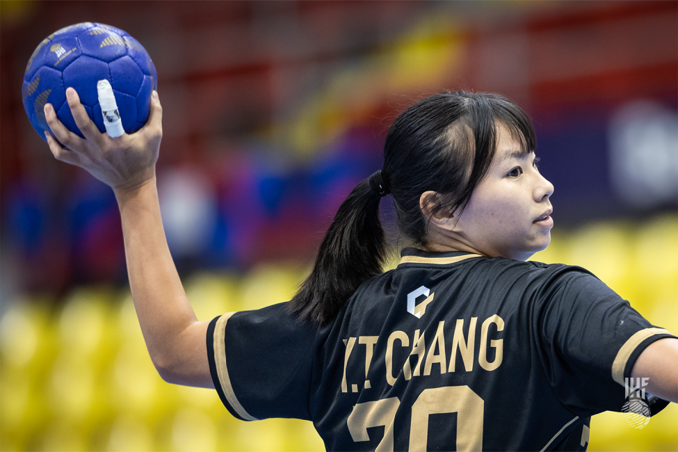 Chinese Taipei player in attack