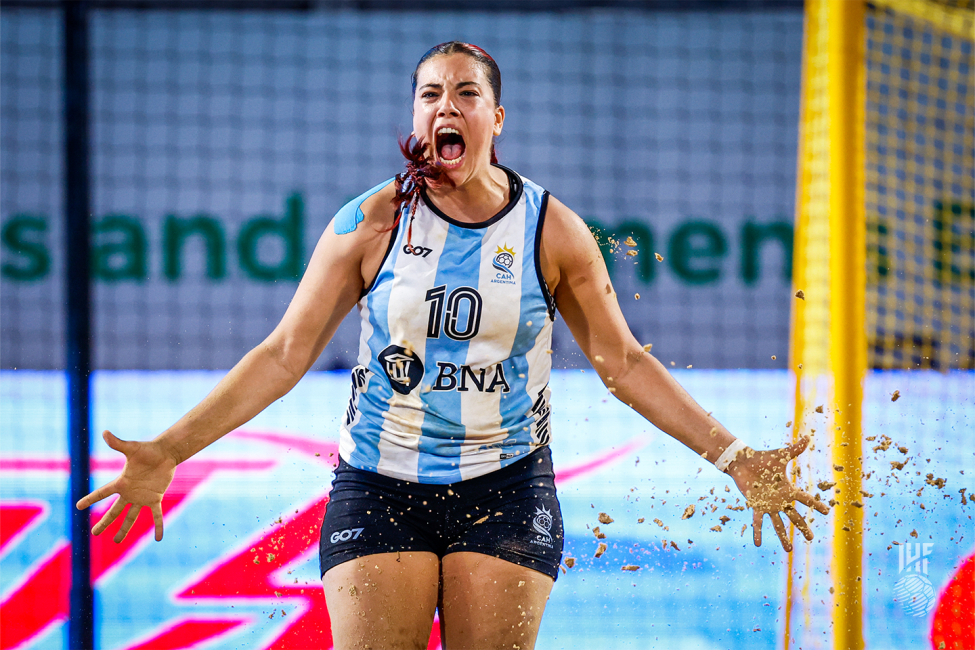 Argentina player celebrating