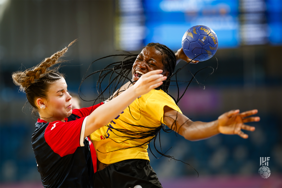 Angola player attacking