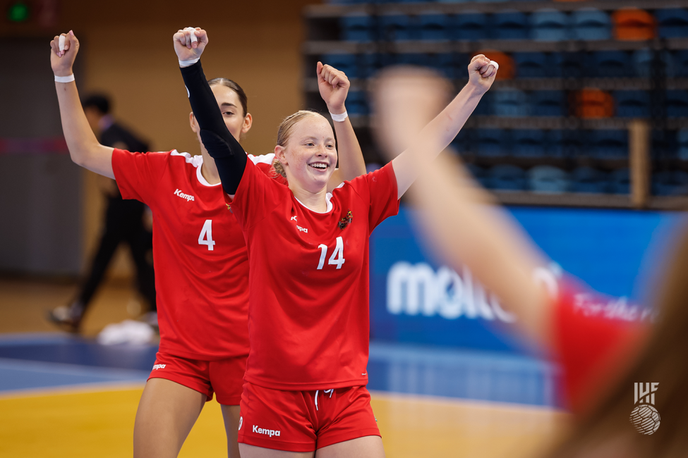 Austria players celebrating