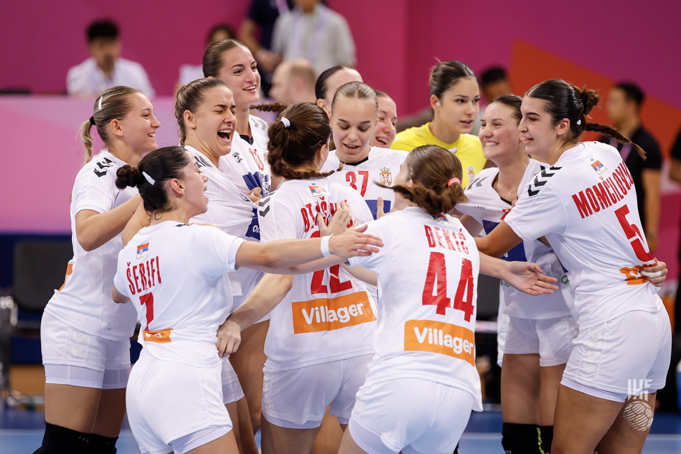 Serbia team celebrating