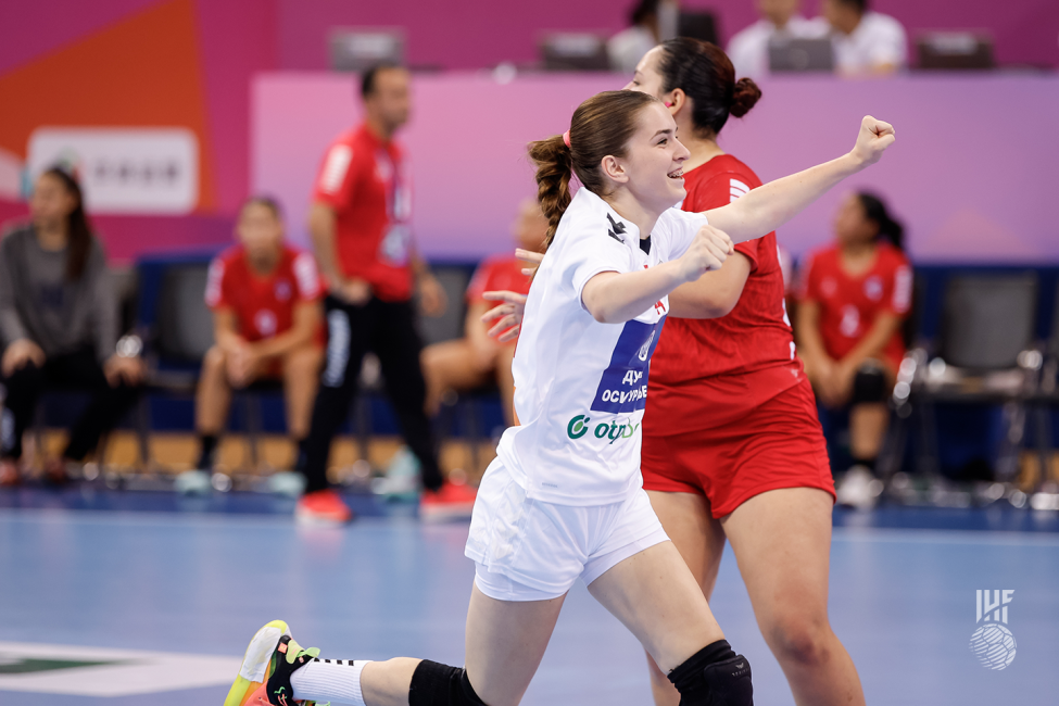 Serbia player celebrating