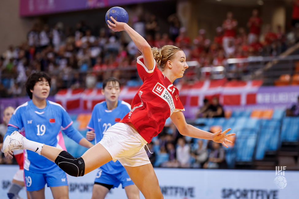 Denmark player shooting