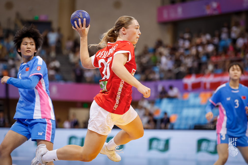 Denmark player shooting