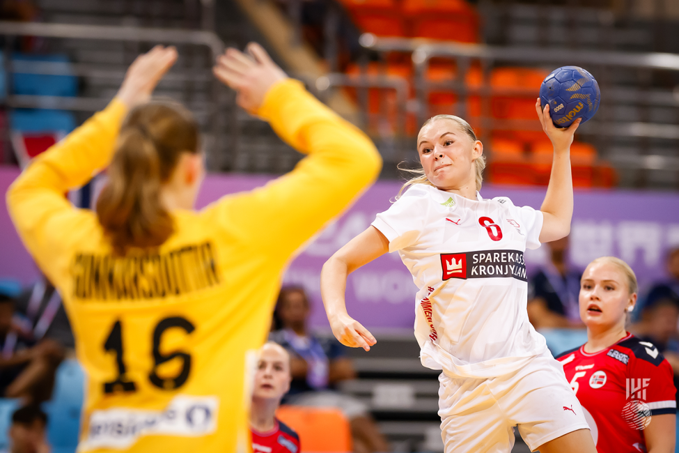 Denmark player shooting