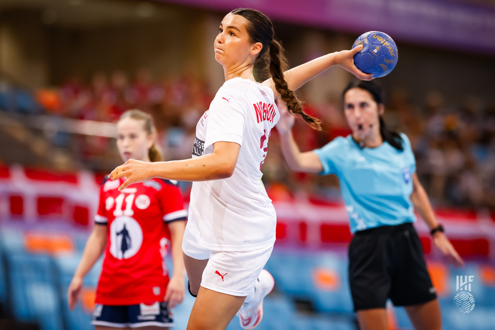 Denmark player shooting
