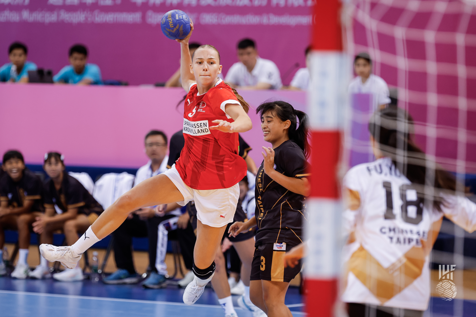 Denmark player shooting