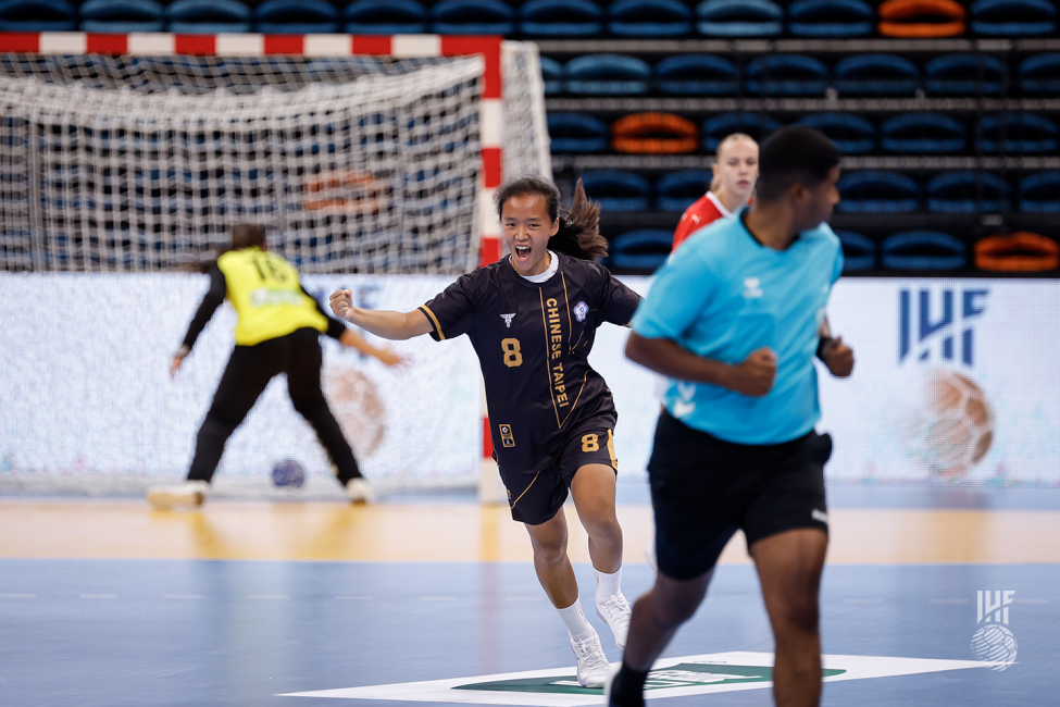Chinese Taipei player celebrating