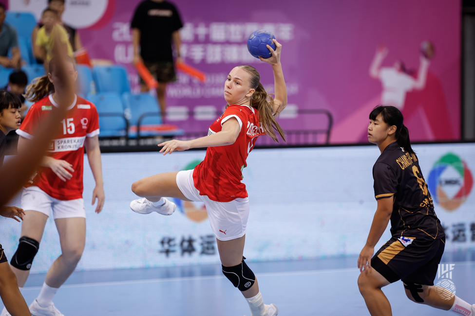 Denmark player shooting