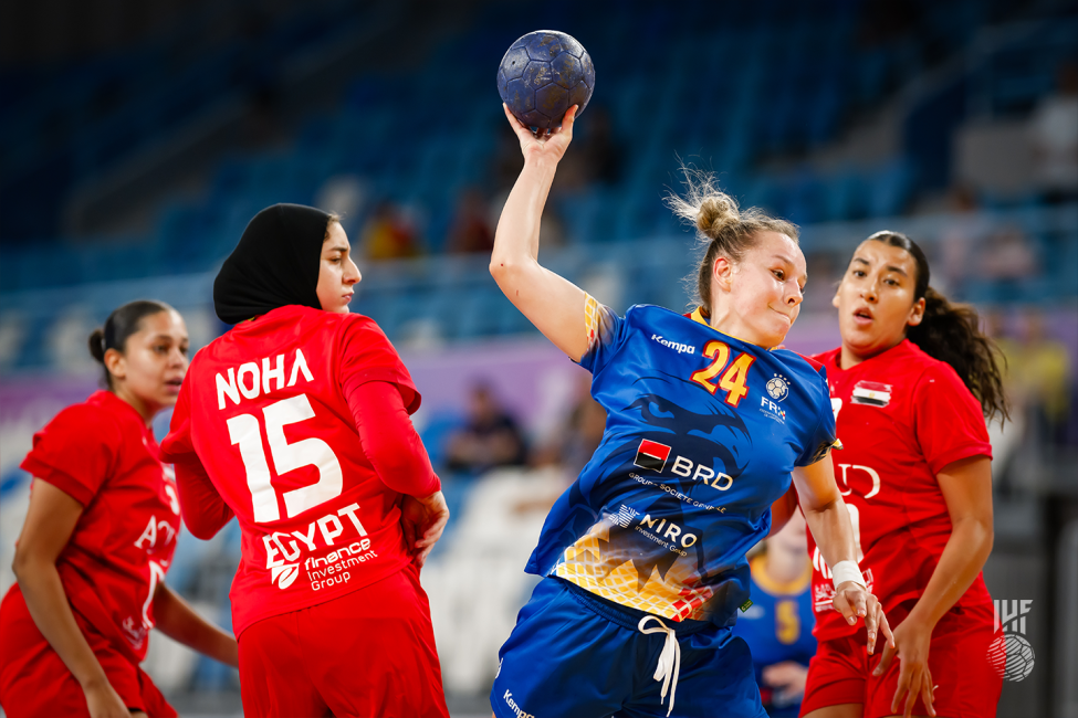 Romania player shooting