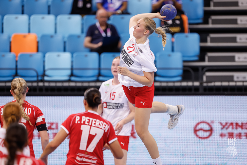 Denmark player shooting