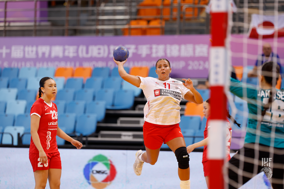 Denmark player shooting