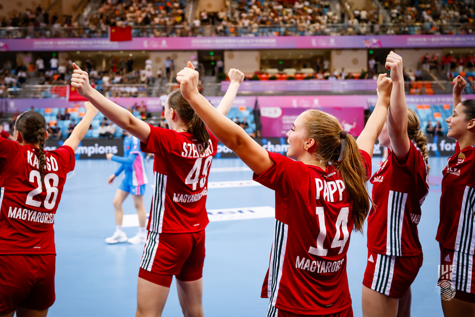 Hungary players celebrating