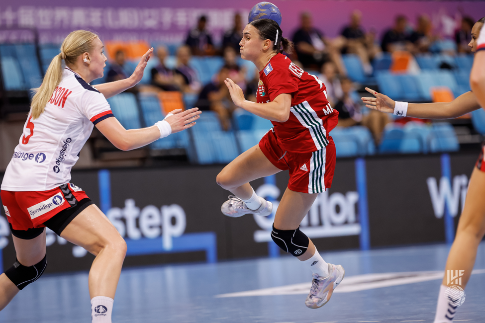 Hungary player attacking