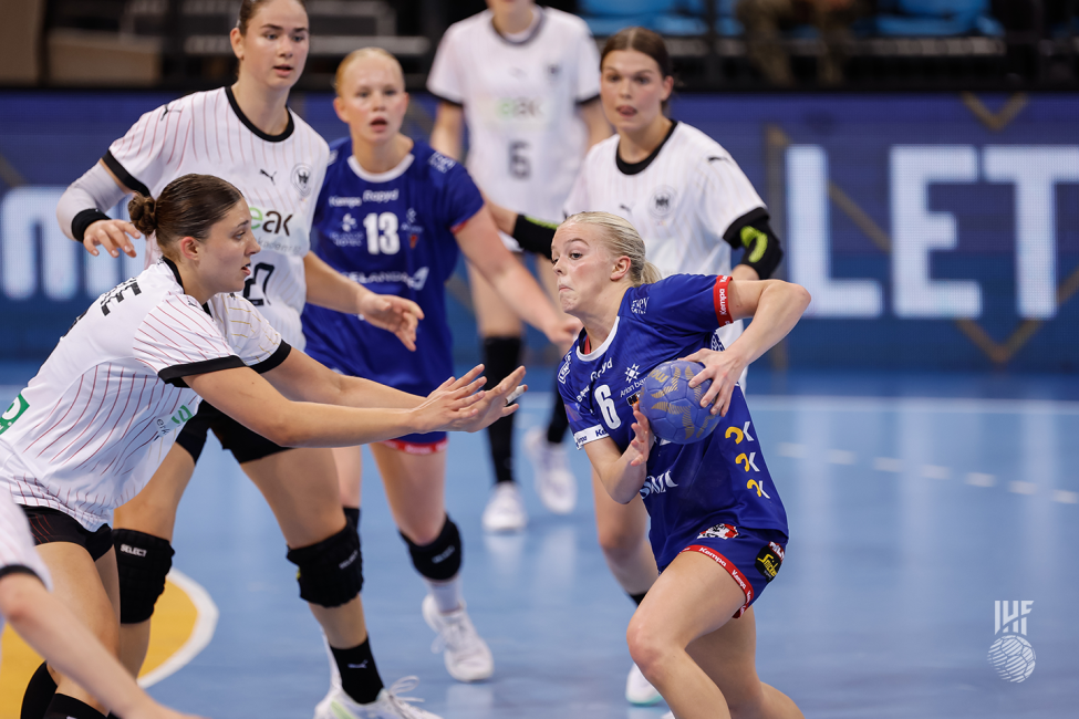 Iceland player attacking