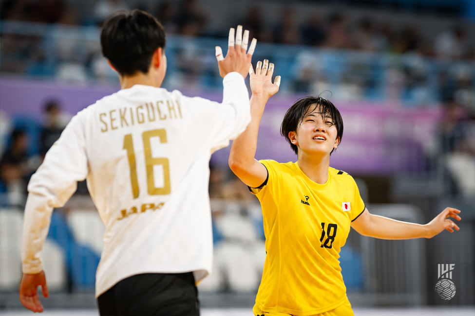 Japan players celebrating