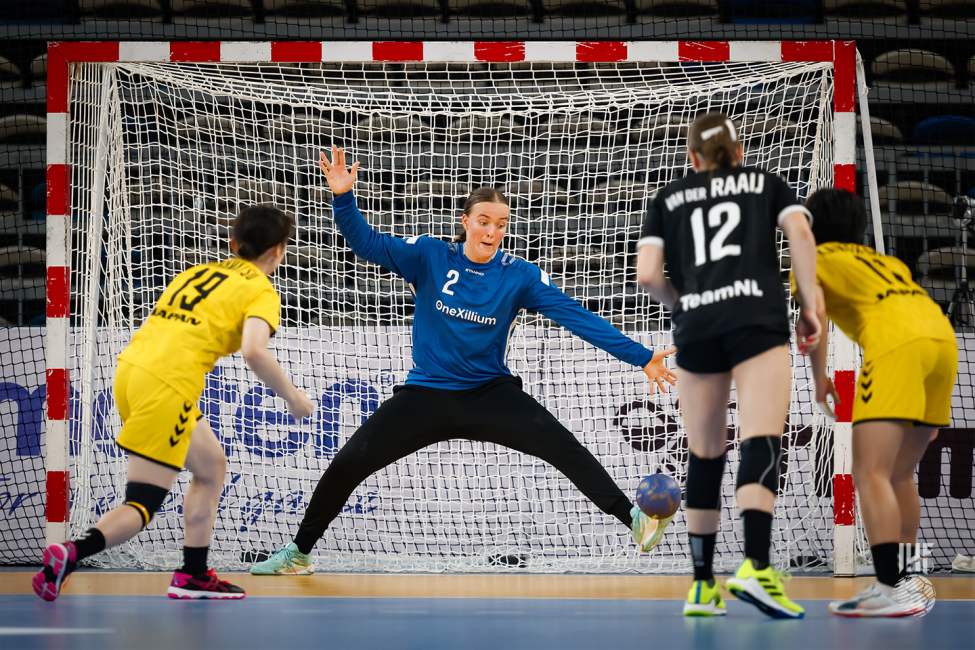 Netherlands goalkeeper saving