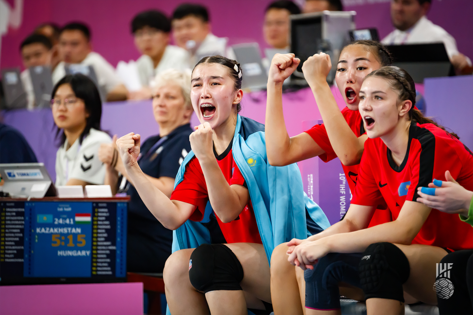 Kazakhstan players celebrating