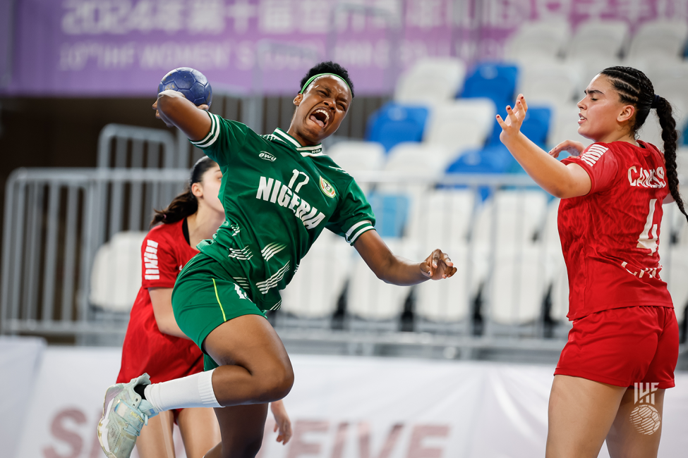 Nigeria player shooting