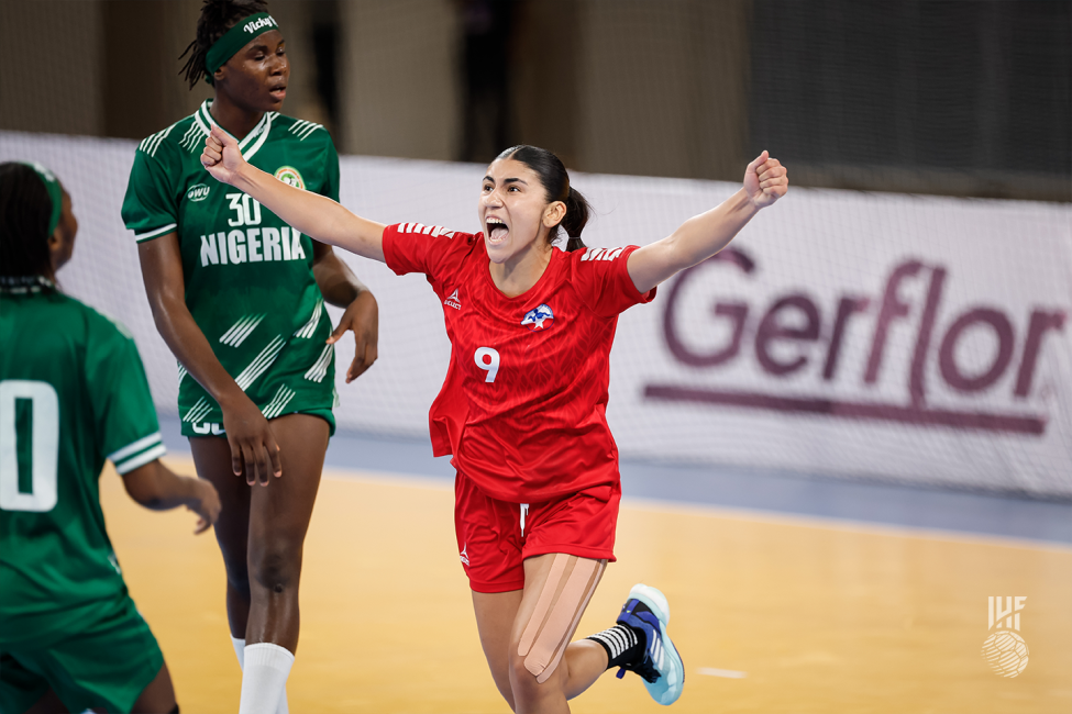 Chile player celebrating